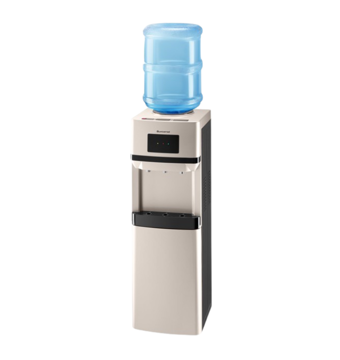 Water cooler with 3 taps, cabinet- silver color